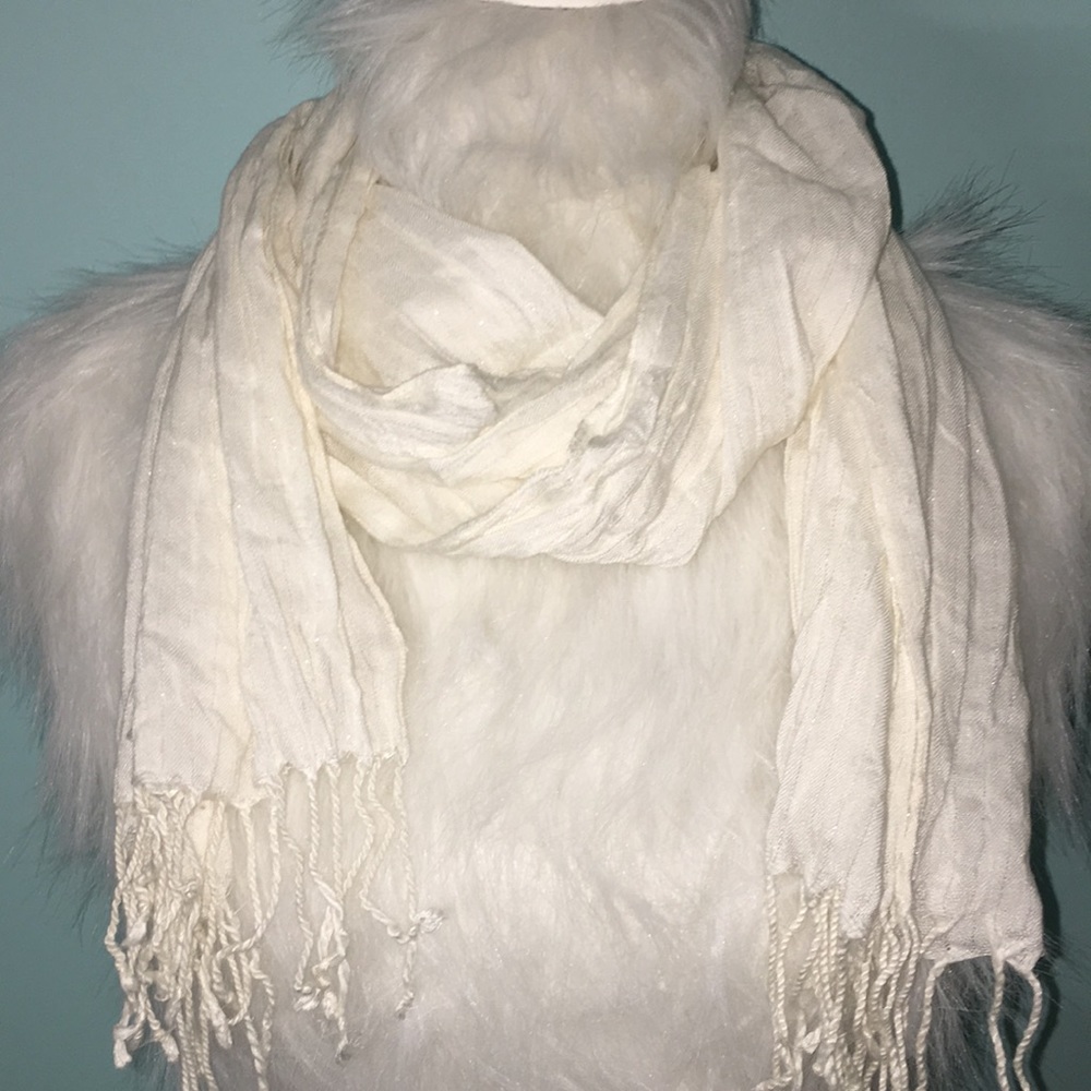 White Scarf with sparkle